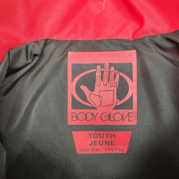 Body Glove Elite Red Zipper Buckle PFD Life Jacket New NWT Size Youth 60-90 Lbs - Picture 5 of 5
